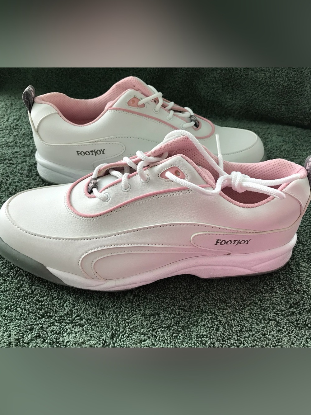 FootJoy White and Light Pink Women's Golf Shoes, Sz 8.5 New without Box